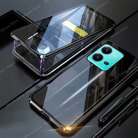 Luxury Magnetic 360° Front Back Double Sided Tempered Glass For Vivo