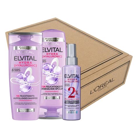 L'Oréal Paris Elvital feuchtigkeitsspendendes Pflege-Set mit Hydra ...