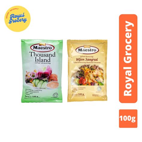 Jual Maestro Mayonaise Salad Dressing Sachet Thousand Island Roasted