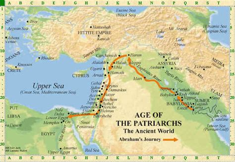 Printable Map Of Abrahams Journey Prntbl Concejomunicipaldechinu Gov Co