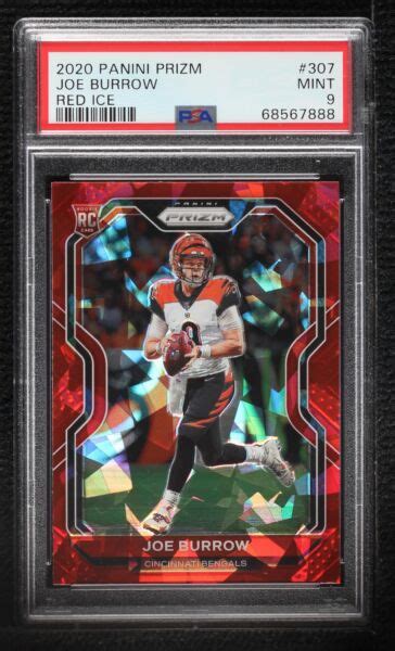 Panini Prizm Rookie Red Ice Prizm Joe Burrow Rc For Sale