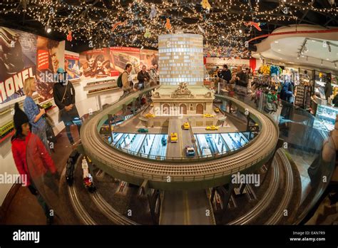 Visitors To The New York City Transit Museum In Grand Central Terminal