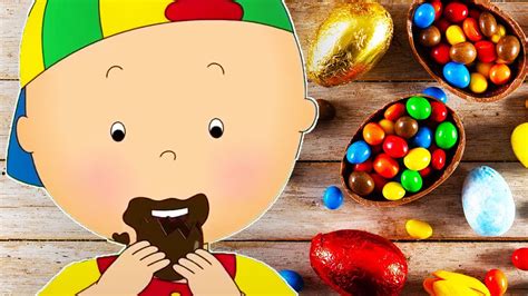 Chocolate Surprise Eggs Caillou Cartoon YouTube