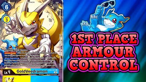 1st Place Armour Control Deck • Digimon Tcg Ex4 Youtube