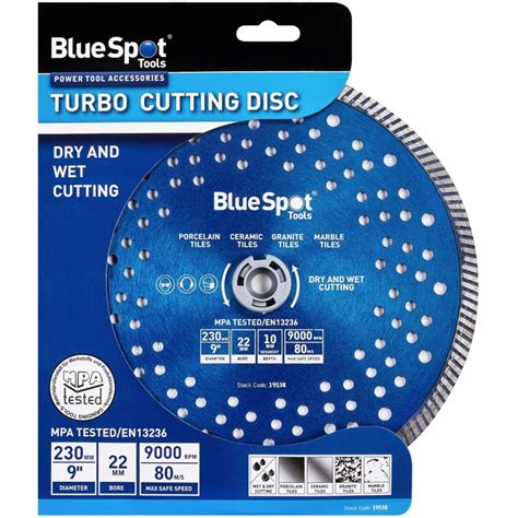 Blue Spot Mm Inch Turbo Masonry Grinder Cutting Disc