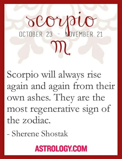 The Zodiac Sign For Scorpio Is Shown In Red And White With Black Lettering