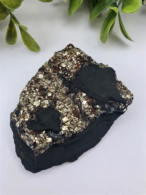 Pyrite Basalt Matrix Chunk Fools Gold Volcanic Rock Metaphysical