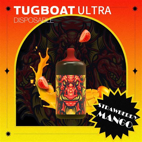 Tugboat Ultra 6000 Puffs Strawberry Mango Flavour Terea Iqos Dubai