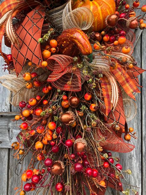 Fall Wreath Fall Swag Autumn Swag Autumn Wreath Rustic Fall Wreath