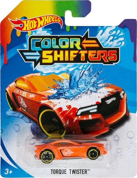 Машинка Mattel Hot Wheels Color Shifters Торк Твистер меняющая цвет базовая BHR15 BHR16