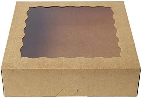 Amazon ONE MORE 25pcs 9inch Kraft Brown Bakery Boxes Large Pie