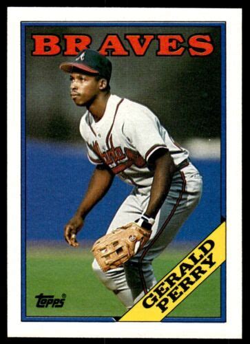 1988 Topps Baseball Card Gerald Perry Atlanta Braves 39 EBay