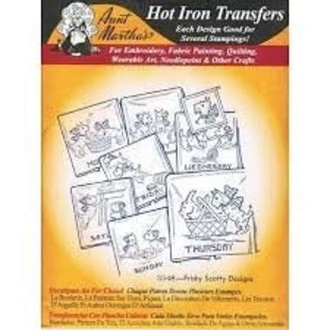 Frisky Scotty Aunt Martha S Vintage Embroidery Hot Iron Transfer Cross Stitch Pattern Etsy