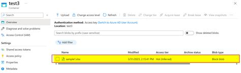 How To Rename An Already Existing Blob In Azure Storage Explorer Using