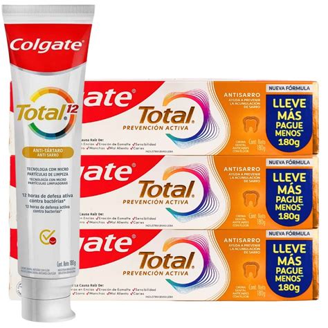 Creme Dental Para Tartaro - KIT 3 Creme Dental Colgate Total 12 Anti-tartaro 180g | Shopee Brasil