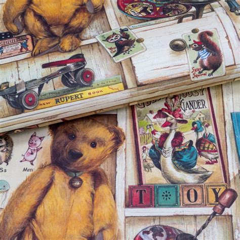 Vintage Toy Shelves By Bomo Art Wrapping Paper Large