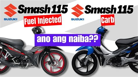 Suzuki Smash 115 FI Vs Suzuki Smash 115 Carb Side By Side Comparison