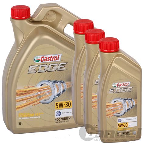 8 LITER CASTROL EDGE FST LL 5W-30 MOTOR-ÖL MOTOREN-ÖL VW 504 00 507 00