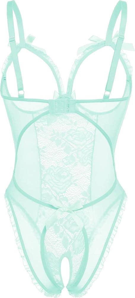 Avidlove Women One Piece Lingerie Sexy Lace Babydoll Mini Bodysuit