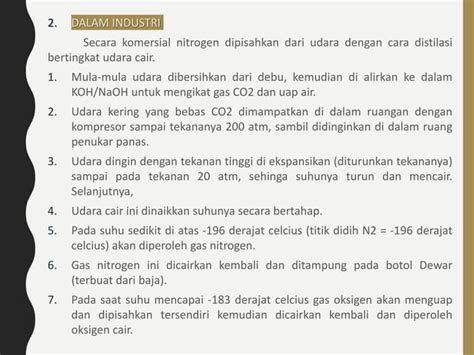 KIMIA UNSUR Nitrogen Dan Oksigen PPT