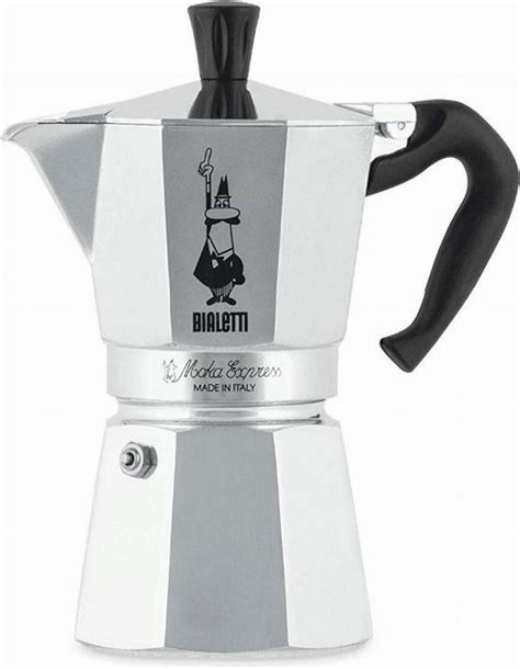 Bialetti Moka Express Percolator Kops Aluminium Bol