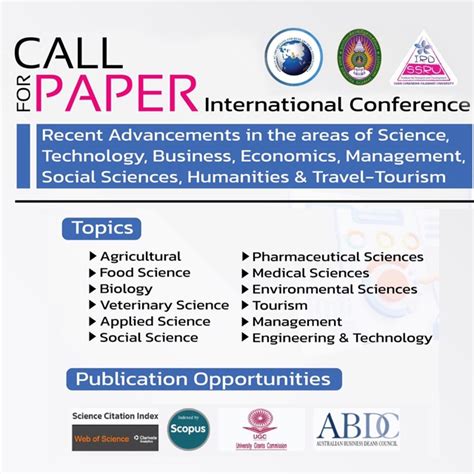 Call For Paper International Conference