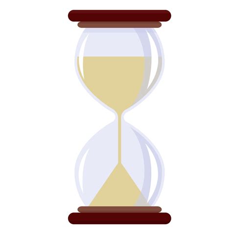 Reloj De Arena Aislado En La Ilustraci N De Vector De Fondo Blanco