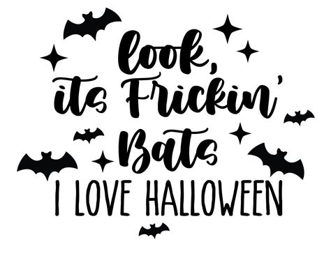 Look Its Frickin Bats Halloween Svg Bats Pumpkin Cricut Etsy Canada