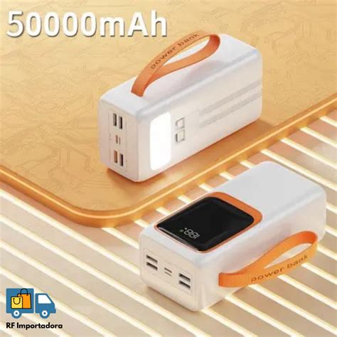Carregador Portatil 50000mah Quantas Cargas - Carregador Portátil Power Bank Turbo 50000mah Tipo C/Lightning | Shopee ...