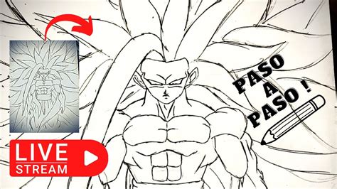 Live COMO DIBUJAR A GOKU SSJ INFINITO PASO A PASO Dragonballz Goku