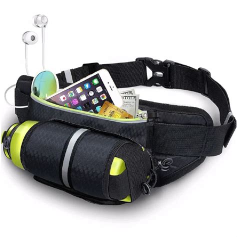 Men Women Waist Running Bag Sports Water Bottle Holder Running Belt ...