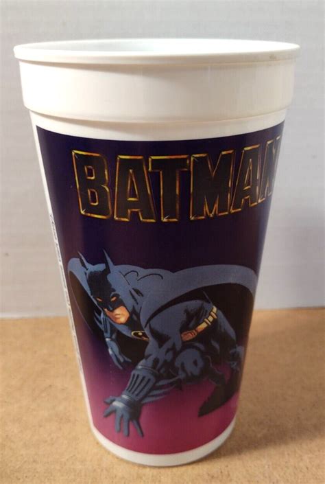 Batman Taco Bell Plastic Cupsset Of 31989batmobilebatwingpepsikeaton Ebay