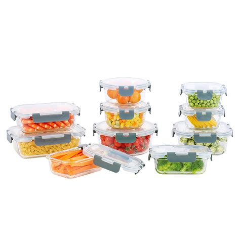 Glass Food Storage Containers - 20 pc.