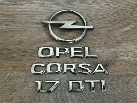 Monogrammes Insignes Logos Badges Embl Mes Sigles Opel Corsa Dti Ebay