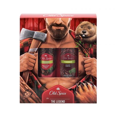 Old Spice Timber Подаръчен комплект 150ml дезодорант + 250ml душ гел ...