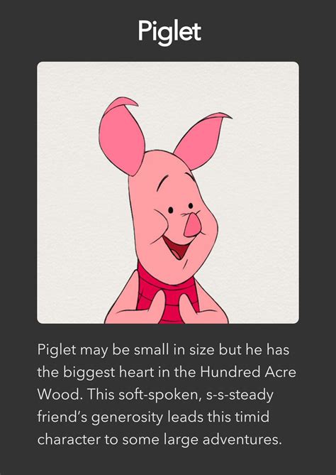 Piglet. | Whinnie the pooh drawings, Pooh quotes, House at pooh corner