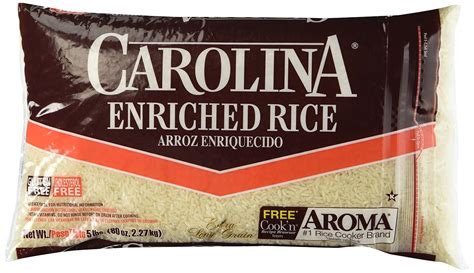 Carolina Enriched Rice Long Grain 5 Lbs White Rice Produce Grocery And Gourmet Food