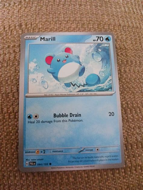 Marill 044 193 Common Paldea Evolved Pokemon TCG Card NM Cardsaver EBay