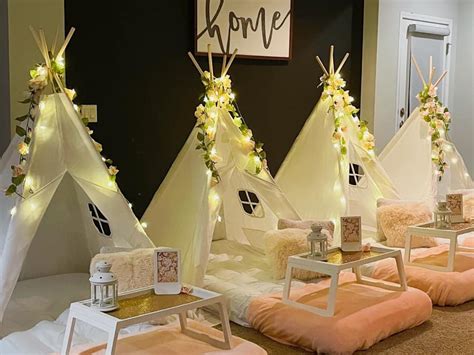 Teepee Sleepover Party Rental Priced Per Tent Child Etsy