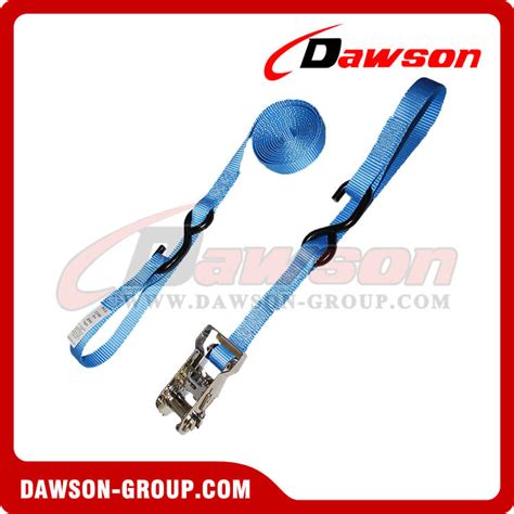 1 Inch Heavy Duty Ratchet Strap With Vinyl S Hook And Soft Loop