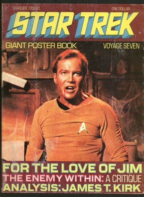 C@@L Star Trek Giant Poster Book Voyage Seven 7 Captain Kirk Poster! LS ...