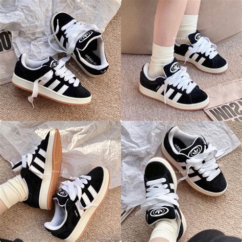 Giày Thể Thao Adidas Campus 00s Black White Gum HQ8708 Giầy CAMPUS