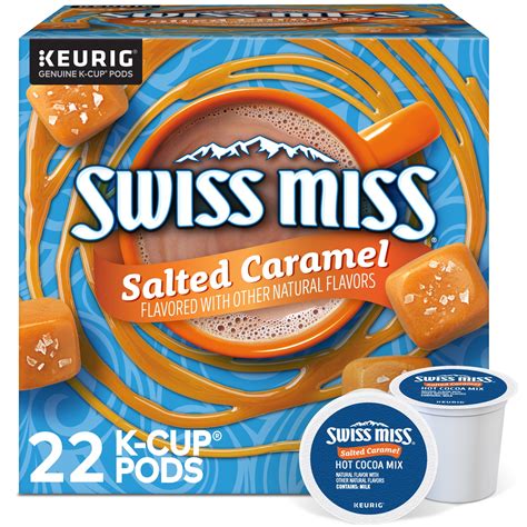 Swiss Miss Salted Caramel Hot Cocoa K Cup Pods 22 Count Walmart