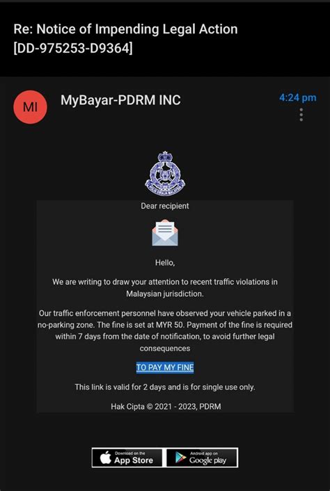 This email scared me when it showed up in my phone notification ...