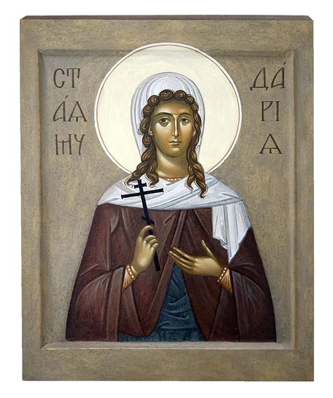 Amazon.com: Handmade Orthodox name icon - Name icon - Saint Daria ...