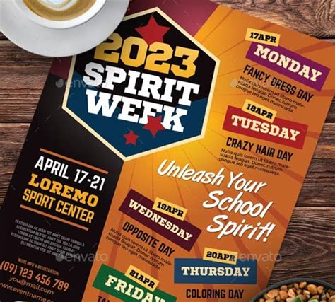 Spirit Week Flyer | PSD, Vector, EPS, PNG, Ai, Downloads