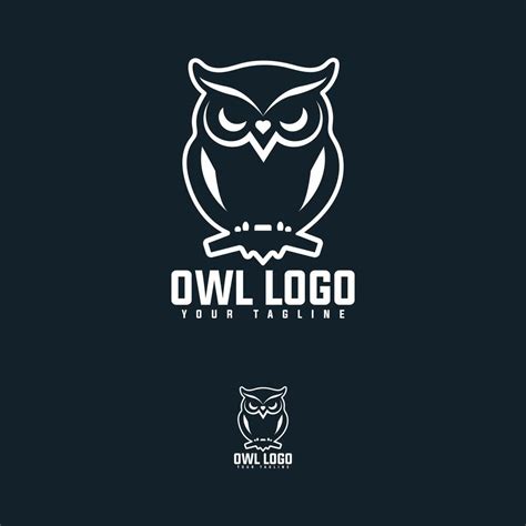 Owl Mascot Logo Iconic Symbol Animal Template 44178115 Vector Art At