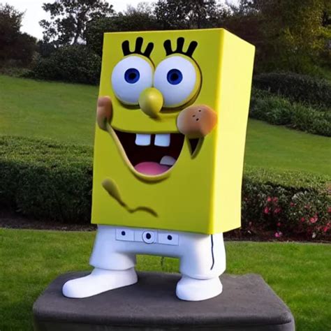 Chipperfield David Sculpture Of Spongebob Stable Diffusion Openart