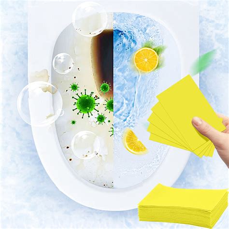 Siubich Toilet Bowl Cleaners Eco Friendly Toilet Bowl Cleaner Strips Plastic Free Toilet