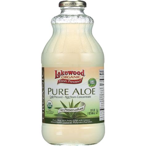 Lakewood Organic Aloe Vera Juice Qt - Walmart.com - Walmart.com